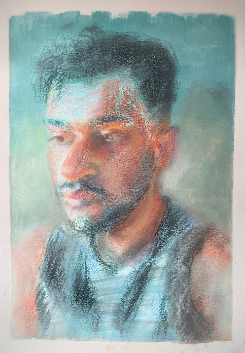 Sin título (2026) Pastel sobre papel 42x29,7