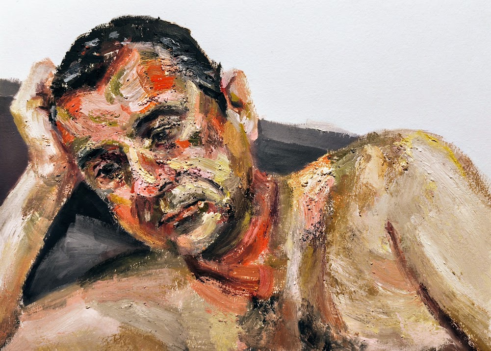 Sin título (2022) Óleo sobre papel. 29,7x42