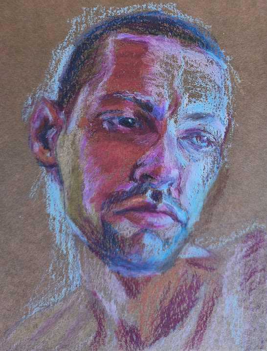 Sin título (2022) Cera sobre papel 20x 14,8