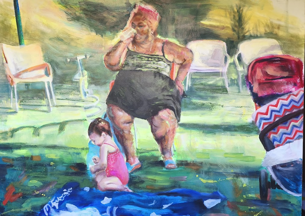 Maternage Proximal (2025) Óleo sobre lienzo 97x130