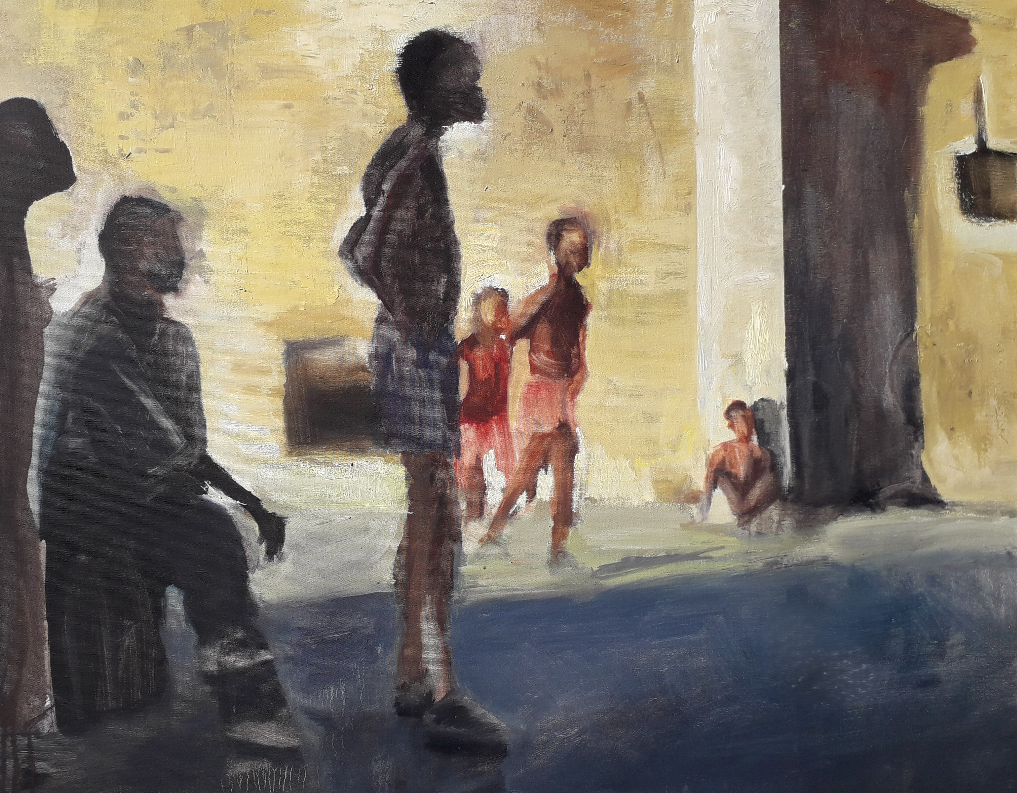 Sombras Cubanas II (2019) Óleo sobre lienzo 74x92
